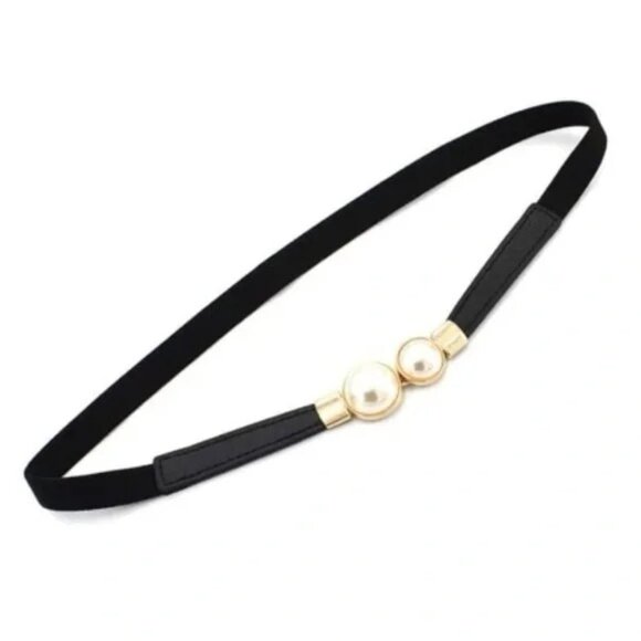 Minimalist Pearl Elastic Belt - Picture 2 of 3